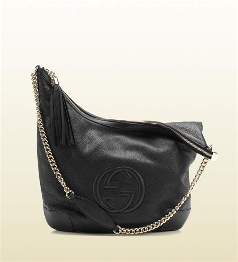 gucci soho leather chain shoulder bag black|Gucci soho bag aliexpress.